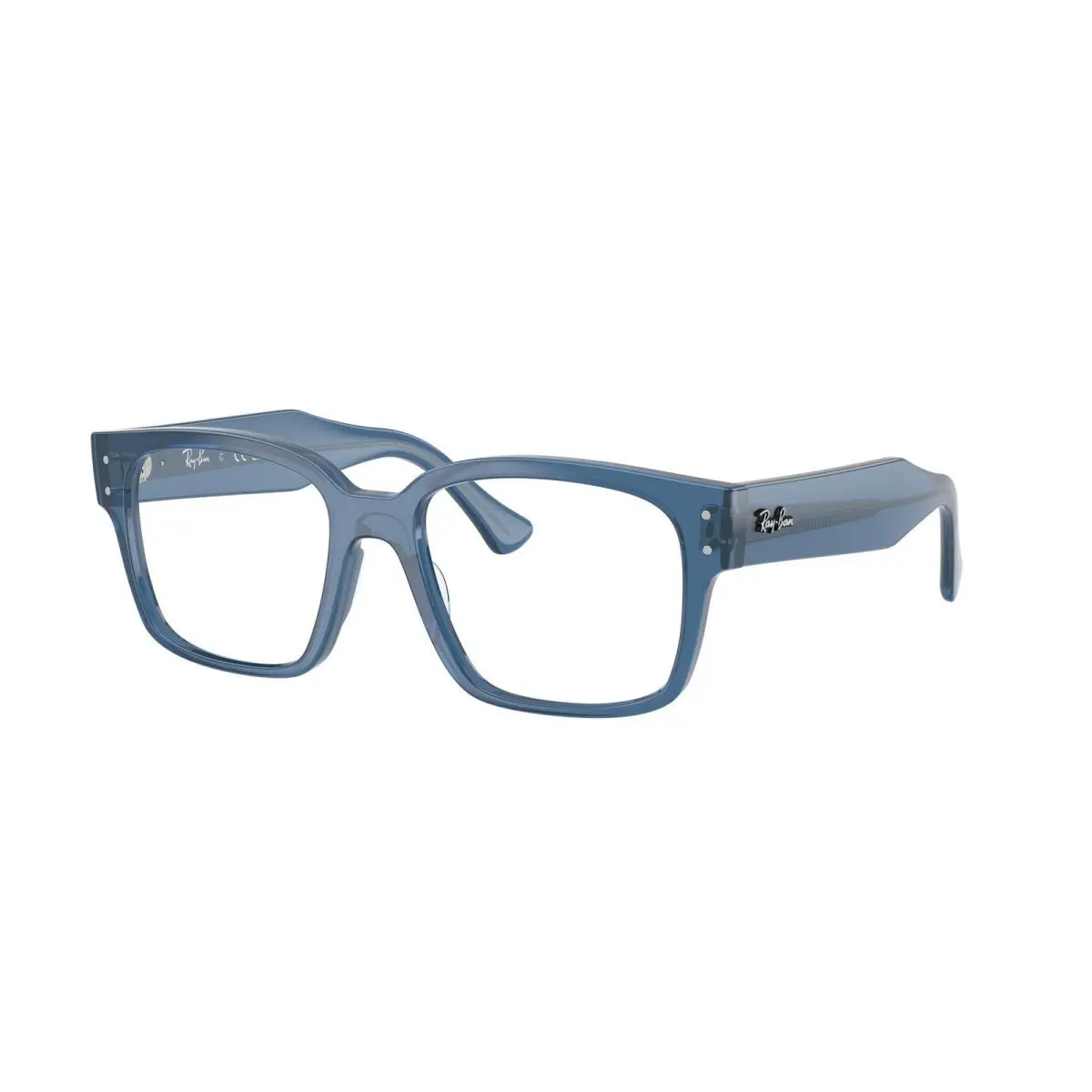 Ray-ban Optical RX 7256 Transparent Blue Demo Lens 8429 Size 51 Eyeglasses by Ray-Ban