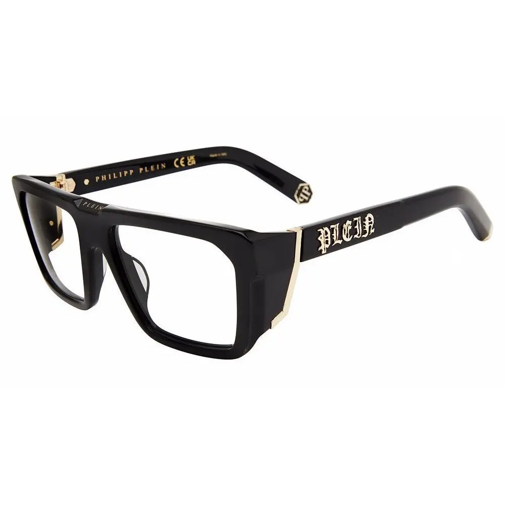 Unisex 55mm Shiny Black Eyeglasses VPP142M55700Y by Philipp Plein