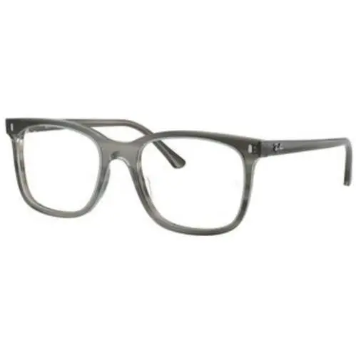 Ray-ban Optical RX 5446 F Striped Grey / Demo Lens 8453 Size 53 Eyeglasses by Ray-Ban
