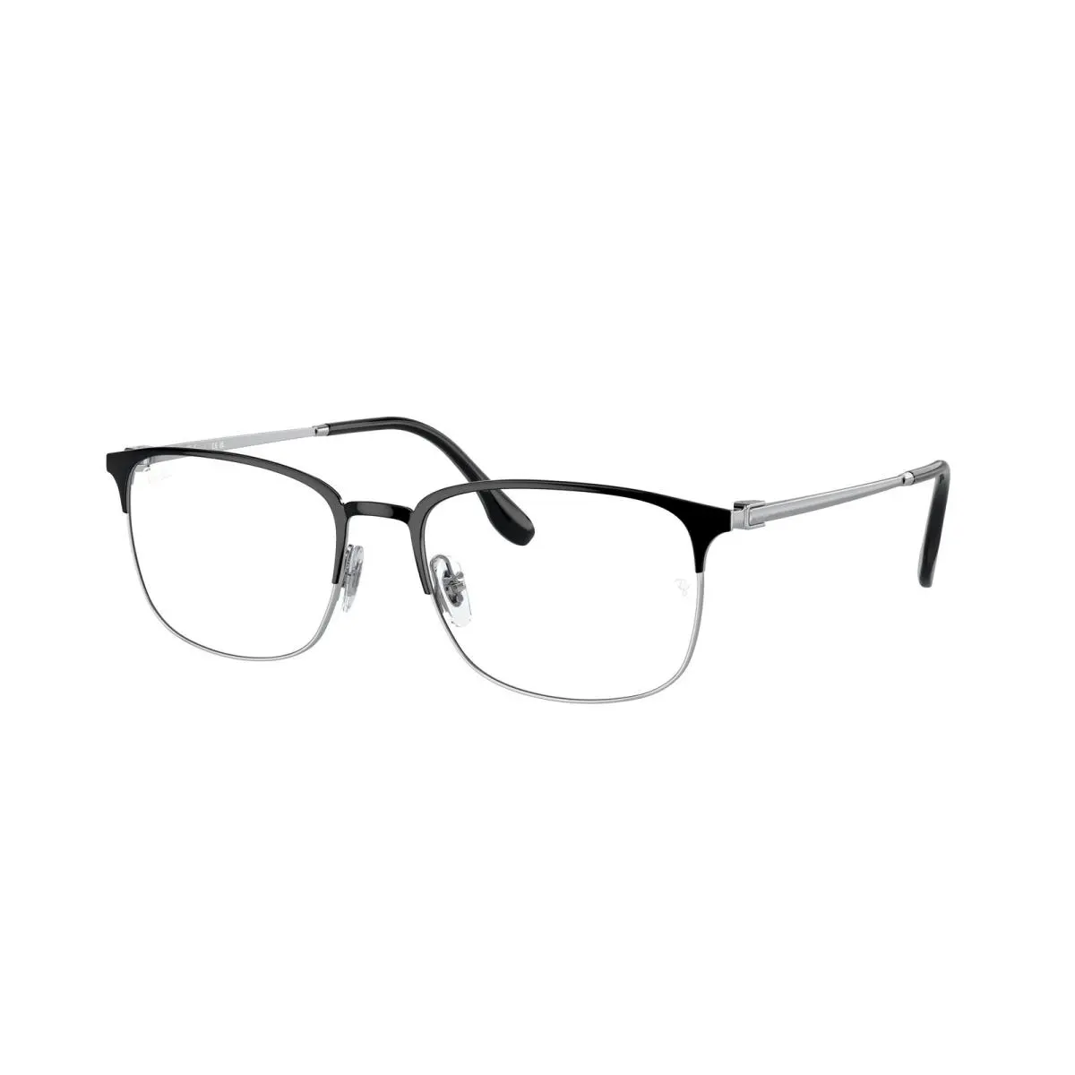 Ray-ban Optical RX 6494 Black On Silver 2861 Size 54 Eyeglasses by Ray-Ban