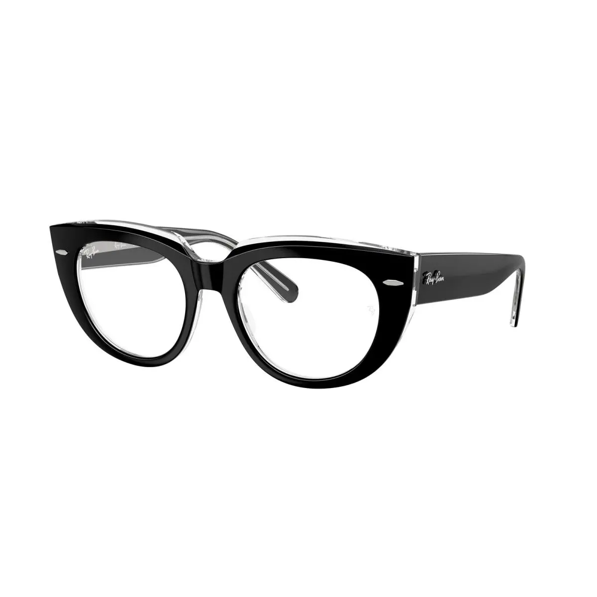Ray-ban Optical RX 5586 Black On Transparent / Demo Lens 2034 Size 48 Eyeglasses by Ray-Ban