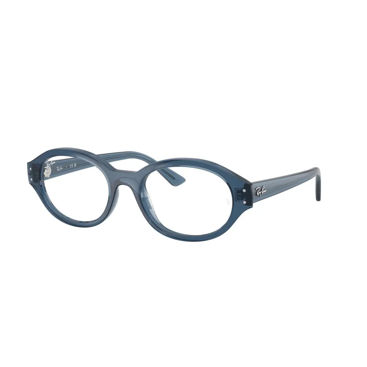 Ray-ban Optical RX 7257 F Light Blue / Demo Lens 8434 Size 52 Eyeglasses by Ray-Ban