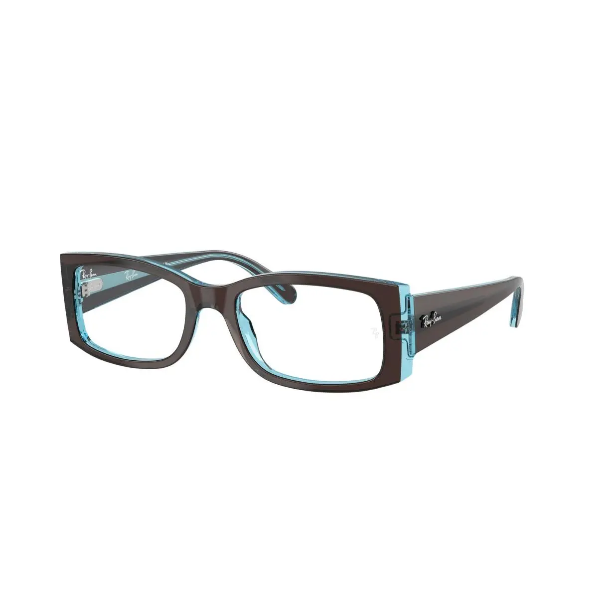 Ray-ban Optical RX 5434 Brown On Transparent Blu 8366 Size 52 Eyeglasses by Ray-Ban
