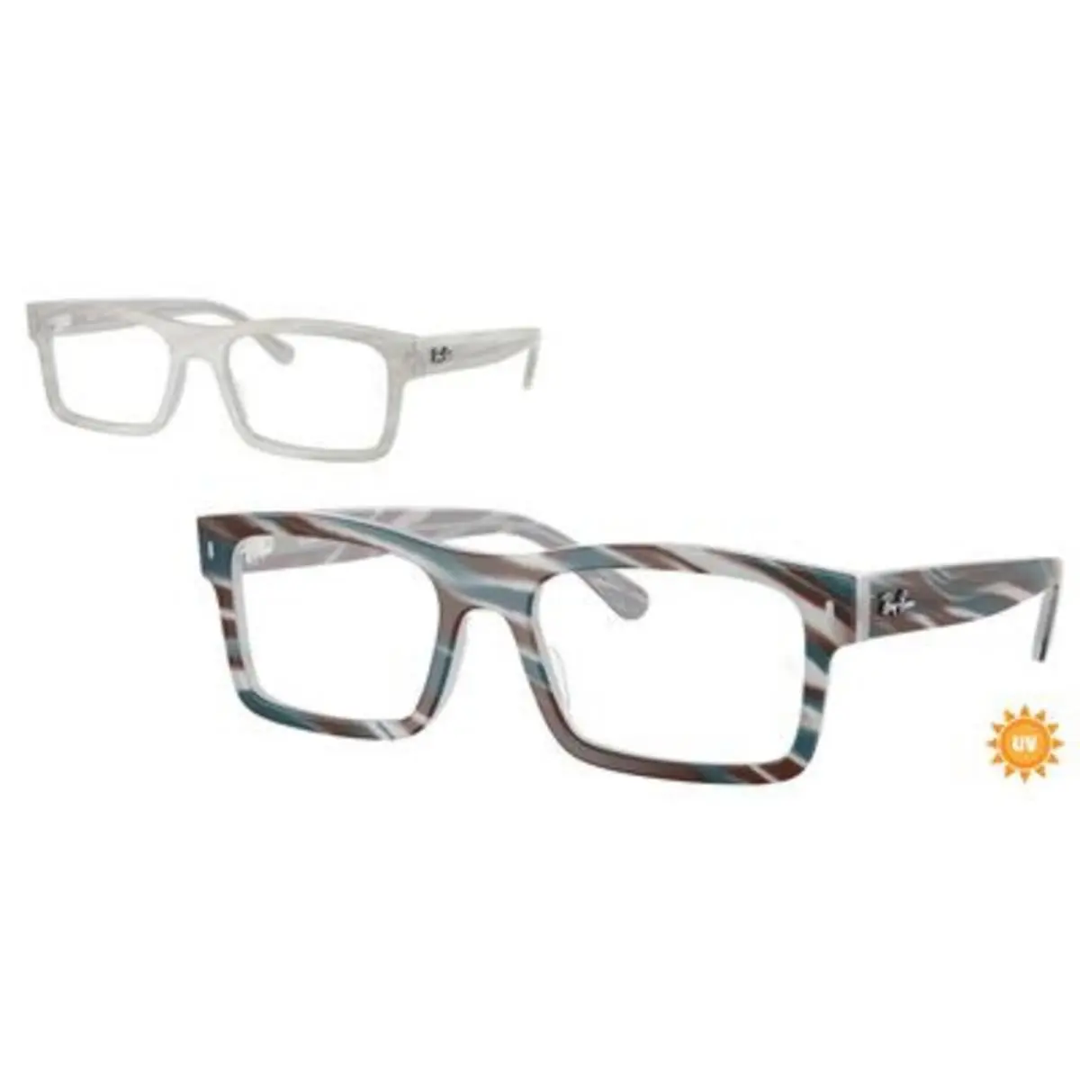 Ray-ban Optical RX 5435 Photo Striped Light Blue 8382 Size 54 Eyeglasses by Ray-Ban