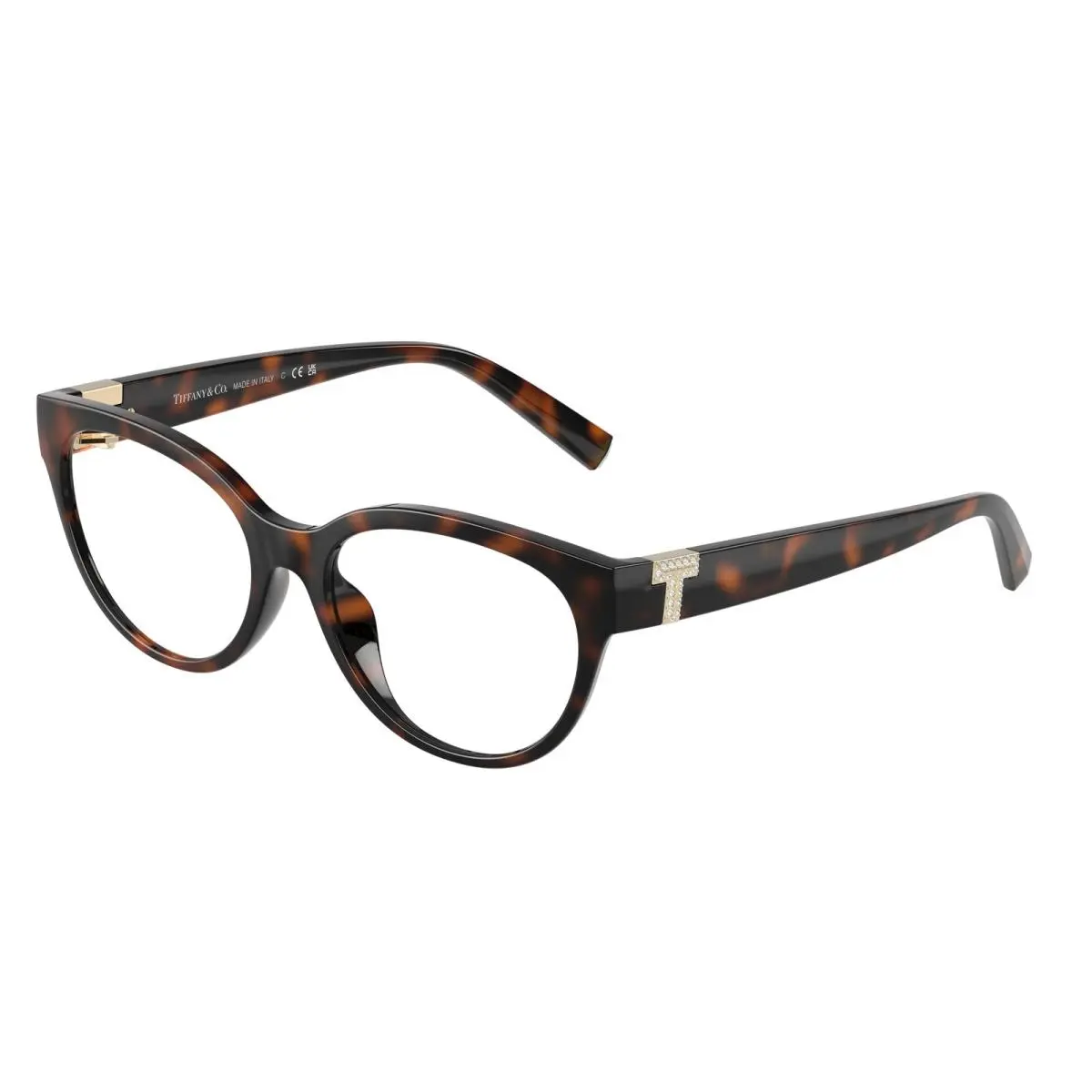 Tiffany TF 2258 BU Havana Demo Lens 8015 Size 54 Eyeglasses by Tiffany & Co.