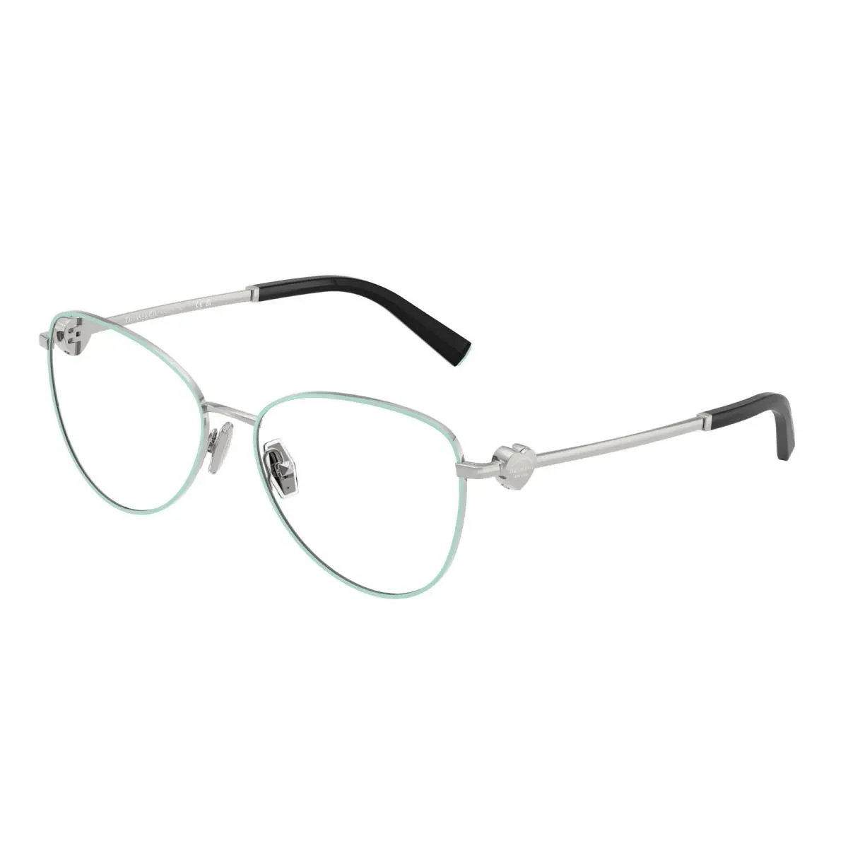 Tiffany TF 1163 B Blue On Silver / Demo Lens 6151 Size 54 Eyeglasses by Tiffany & Co.