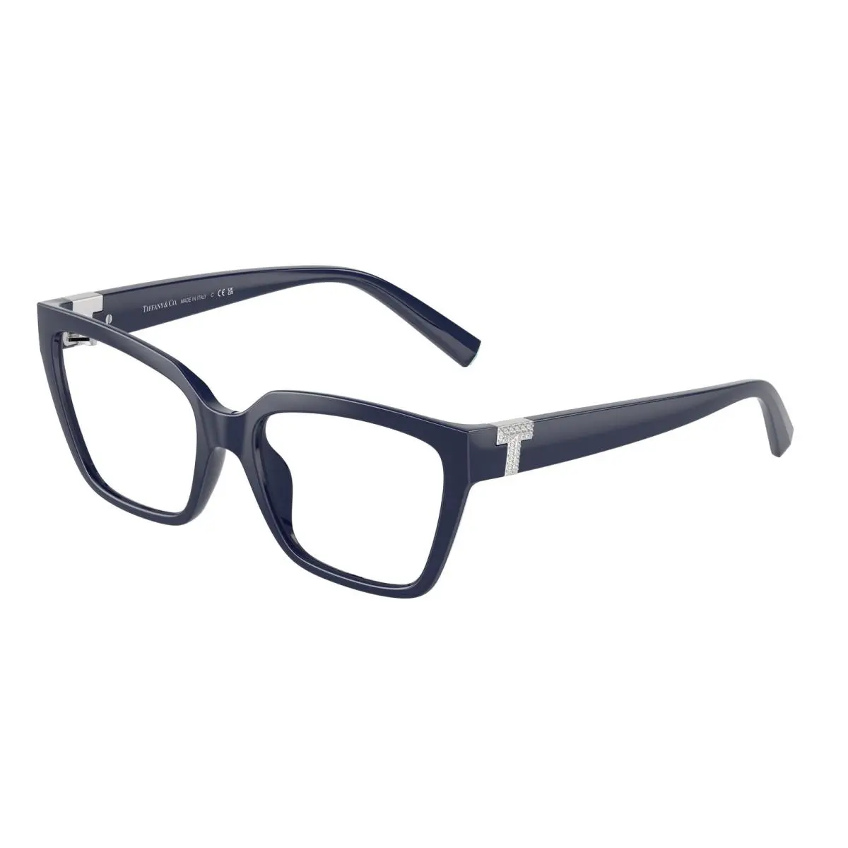 Tiffany TF 2257 BU Solid Dark Blue / Demo Lens 8396 Size 52 Eyeglasses by Tiffany & Co.