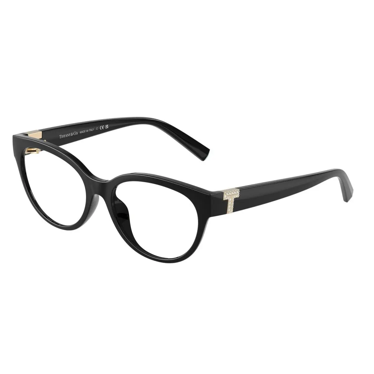 Tiffany TF 2258 BU Black Demo Lens 8001 Size 52 Eyeglasses by Tiffany & Co.