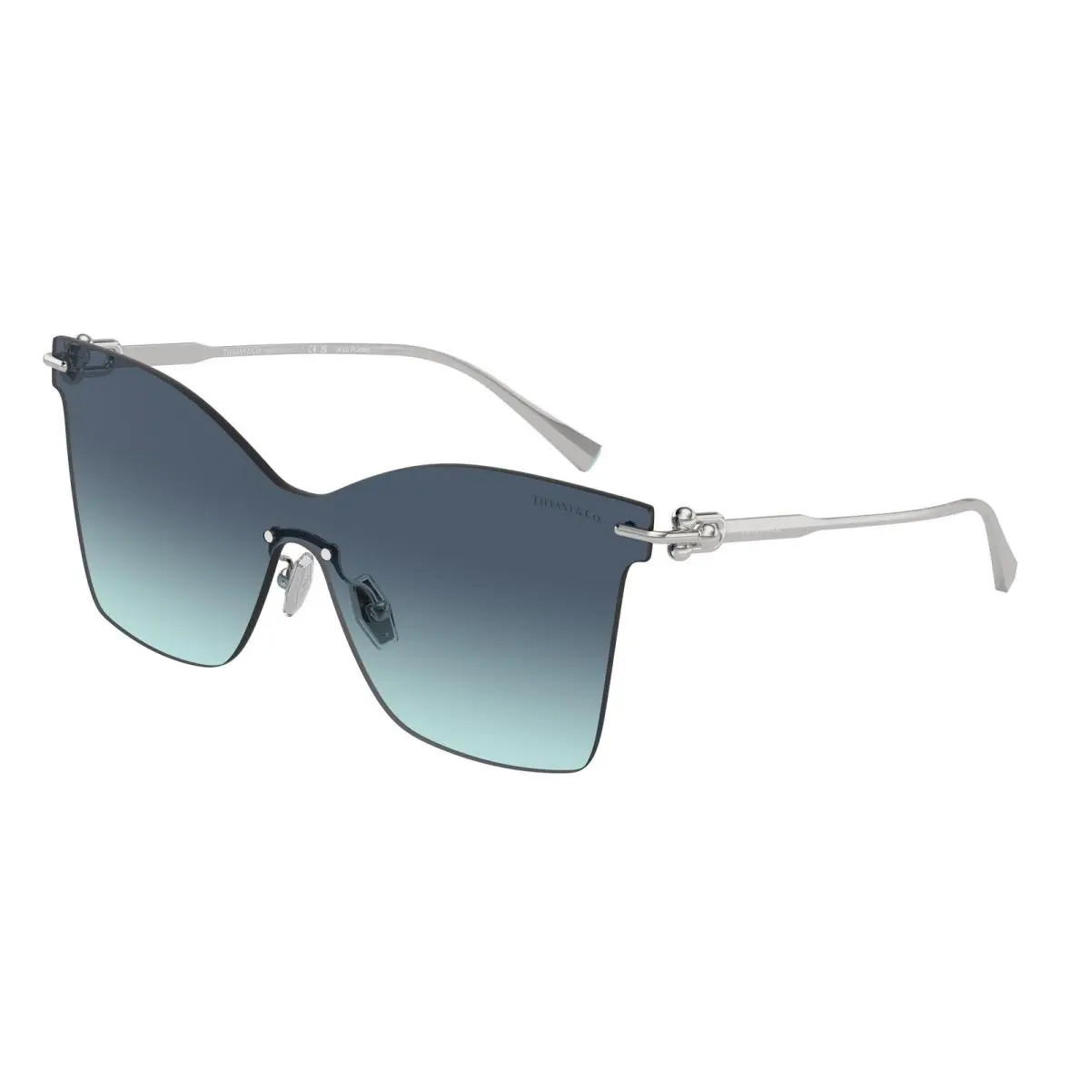 Tiffany TF 3103 K Silver Gold Plated Azure Gradi 62139S Size 43 Sunglasses by Tiffany & Co.