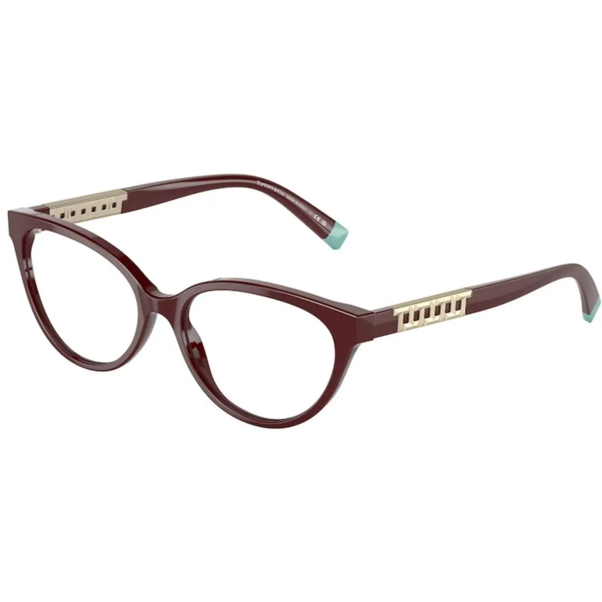 Tiffany TF 2226 Solid Burgundy 8353 Size 52 Eyeglasses by Tiffany & Co.