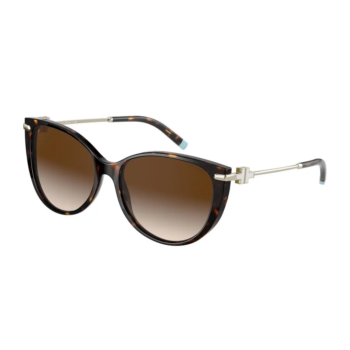 Tiffany TF 4178 F Havana Brown Gradient 80153B Size 57 Sunglasses by Tiffany & Co.