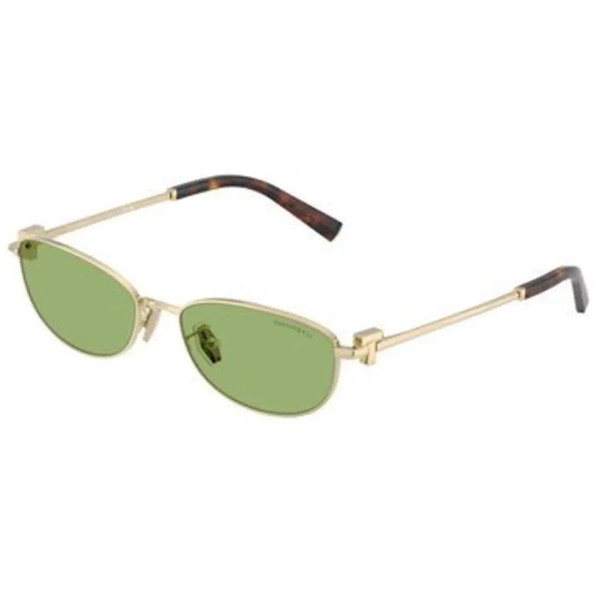 Tiffany TF 3115 Pale Gold / Green Polyamide Standard 6229/2 Size 56 Sunglasses by Tiffany & Co.
