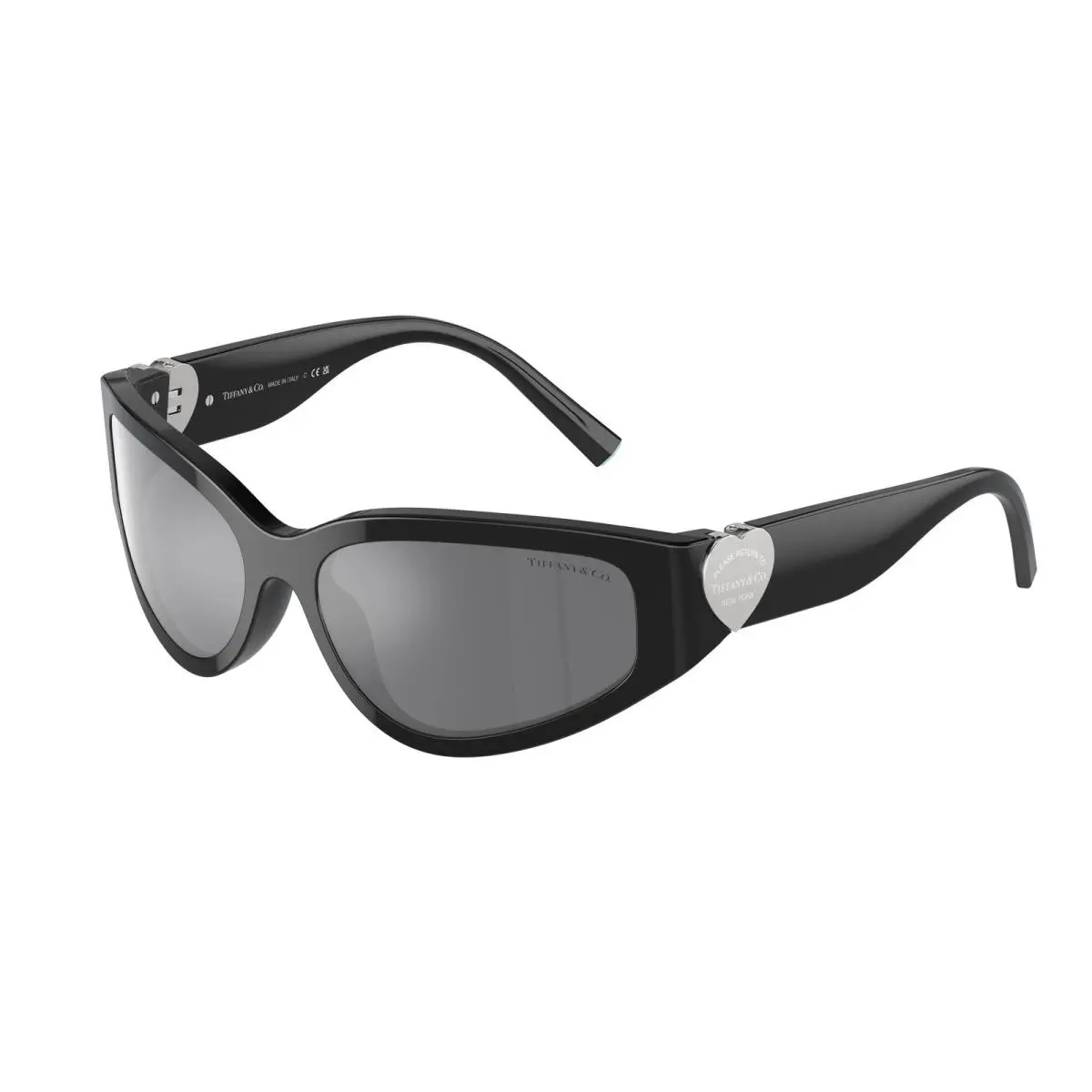 Tiffany TF 4217 Black Grey Mirror 80016G Size 59 Sunglasses by Tiffany & Co.