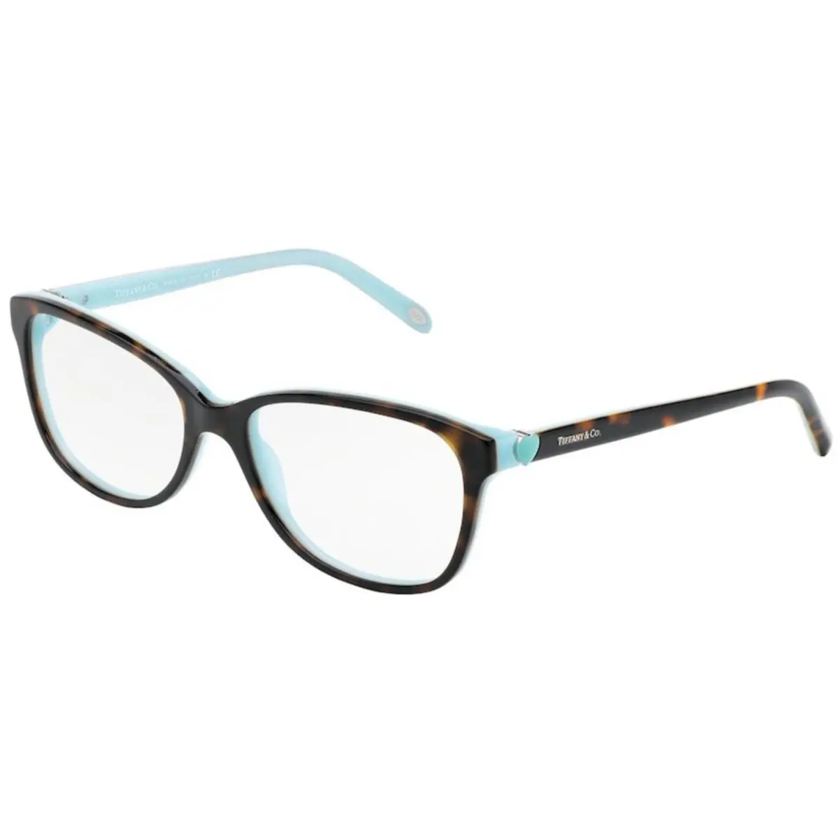 Tiffany TF 2097 Havana On Blue 8134 Size 52 Eyeglasses by Tiffany & Co.