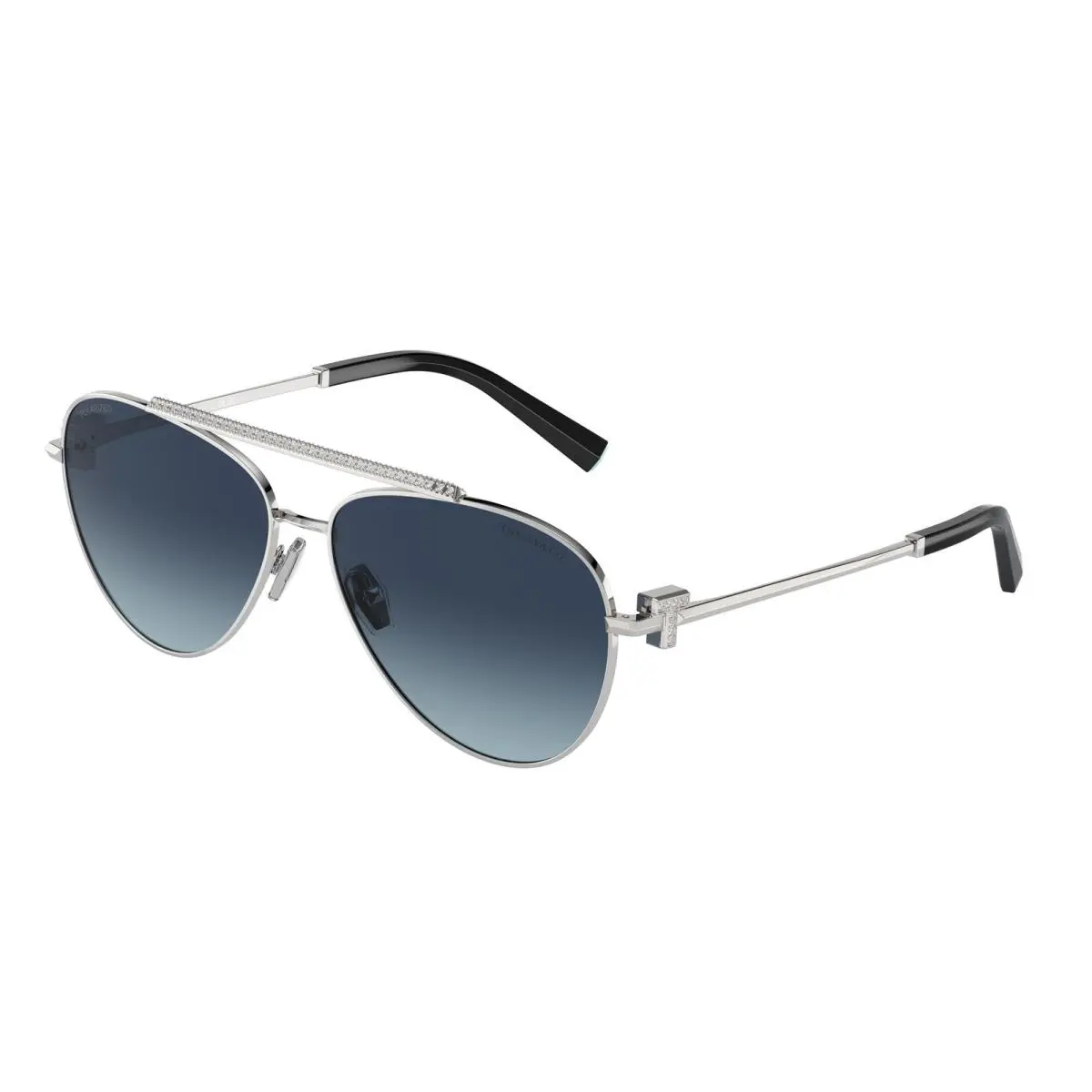 Tiffany TF 3101 B Silver Azure Gradient Dark Blu 60014U Size 59 Sunglasses by Tiffany & Co.