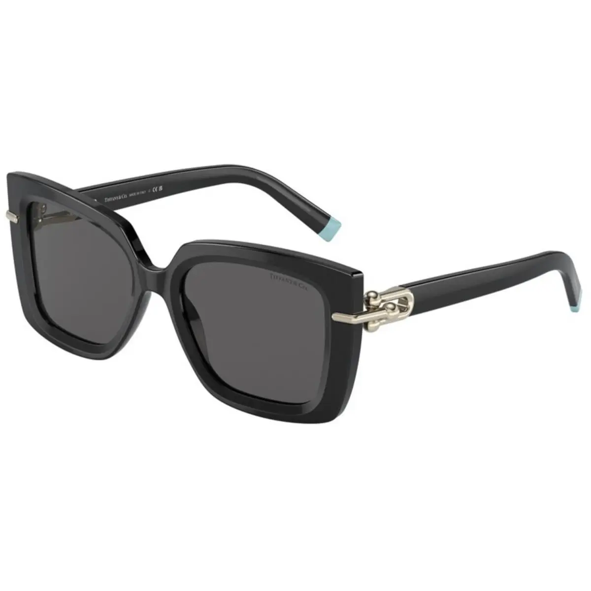 Tiffany TF 4199 Black Dark Grey 8001S4 Size 53 Sunglasses by Tiffany & Co.