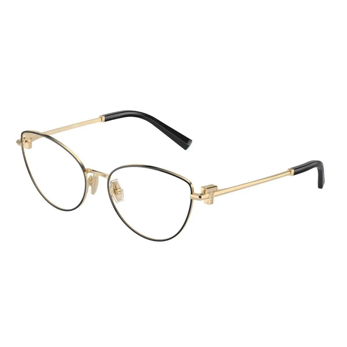 Tiffany TF 1159 B Black On Pale Gold 6164 Size 54 Eyeglasses by Tiffany & Co.