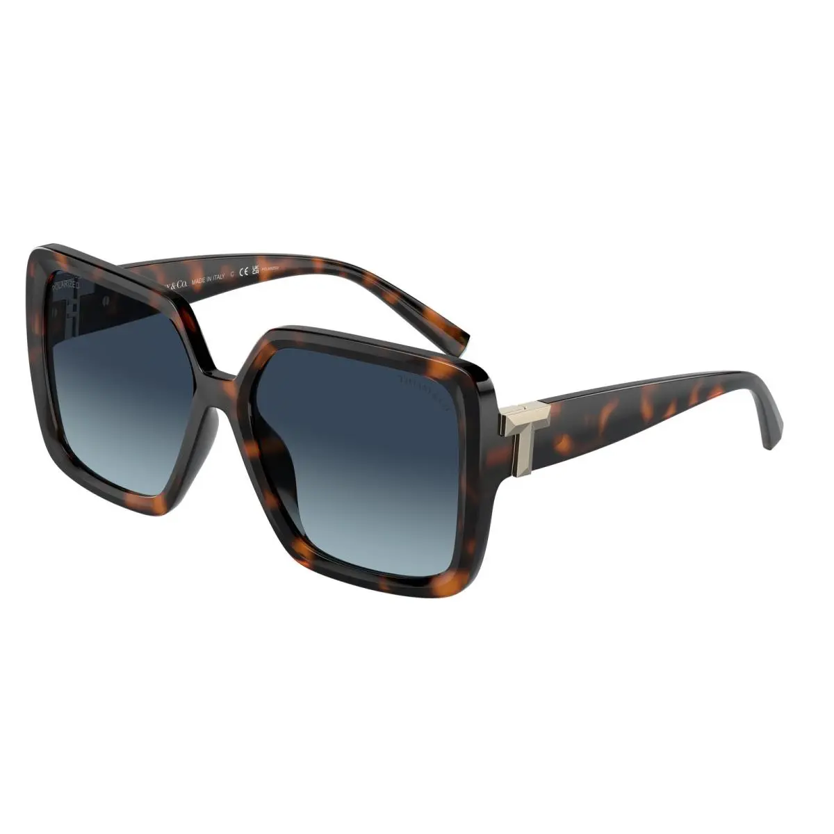 Tiffany TF 4206 U Havana Azure Gradient Dark Blu 80154U Size 58 Sunglasses by Tiffany & Co.