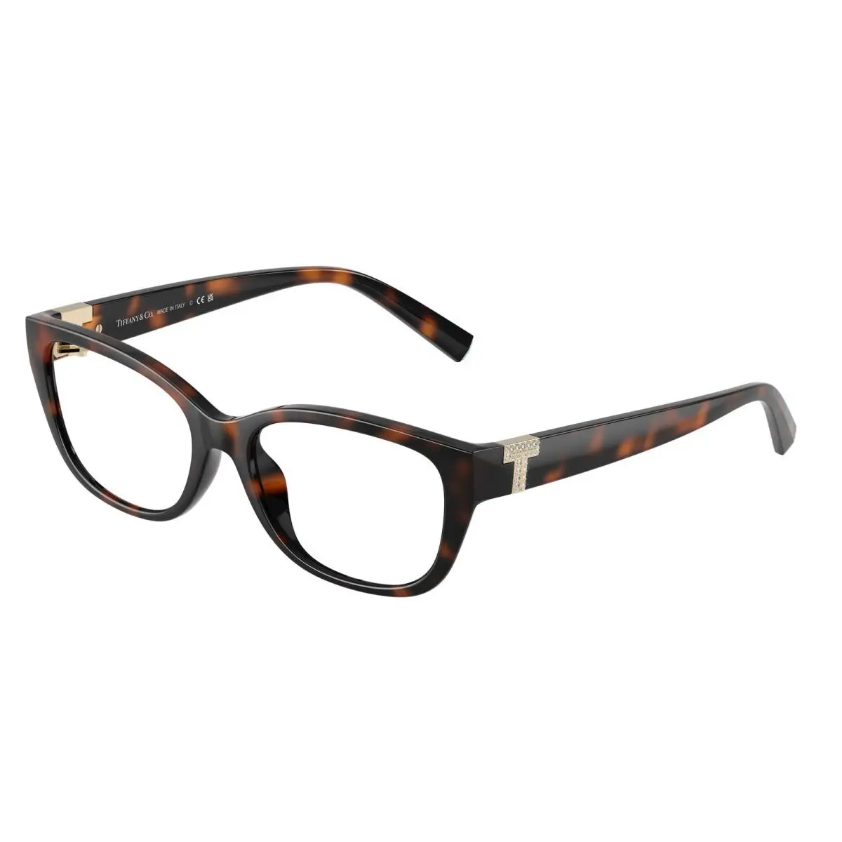 Tiffany TF 2254 BU Havana Demo Lens 8015 Size 52 Eyeglasses by Tiffany & Co.