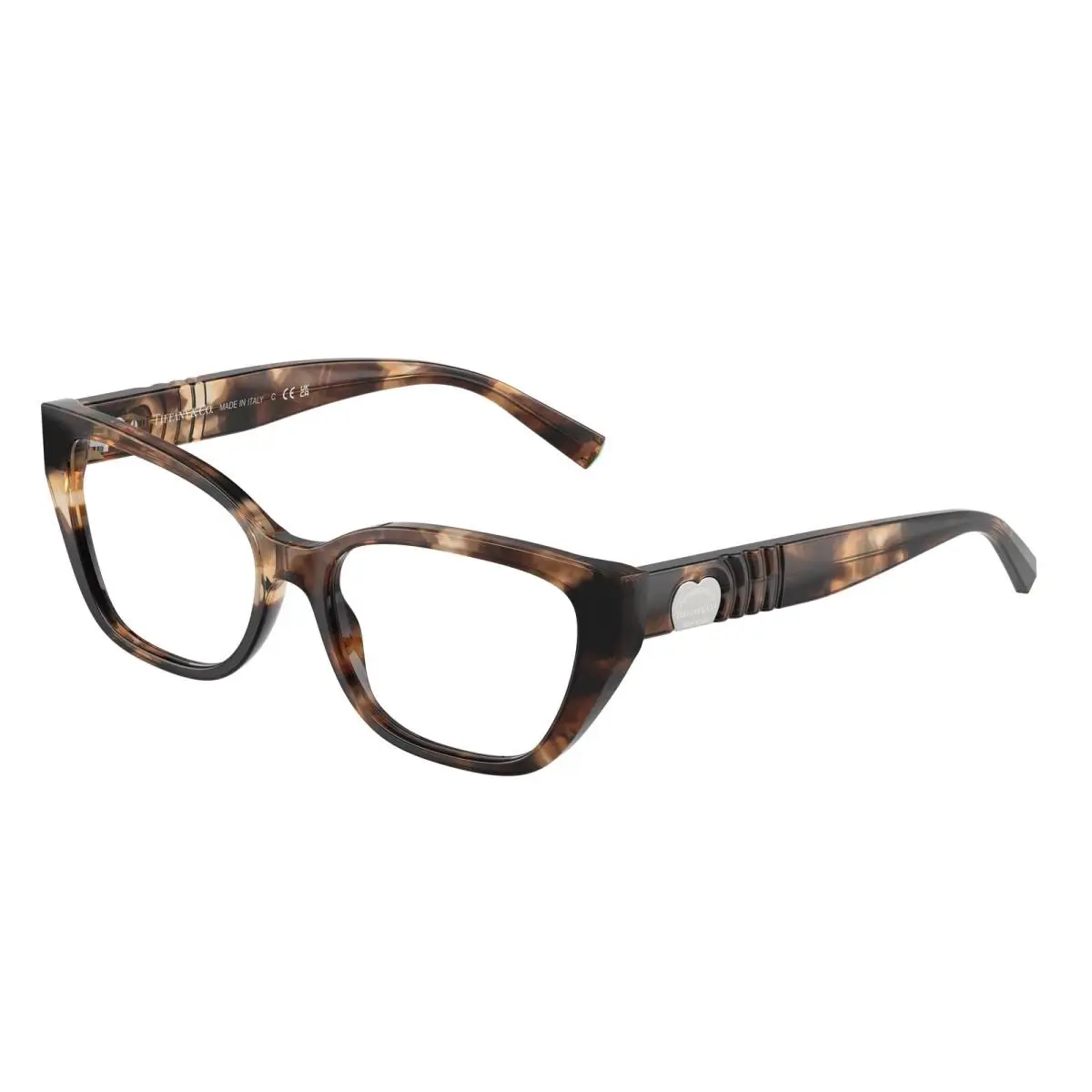 Tiffany TF 2259 Spotted Brown Havana / Demo Lens 8421 Size 52 Eyeglasses by Tiffany & Co.
