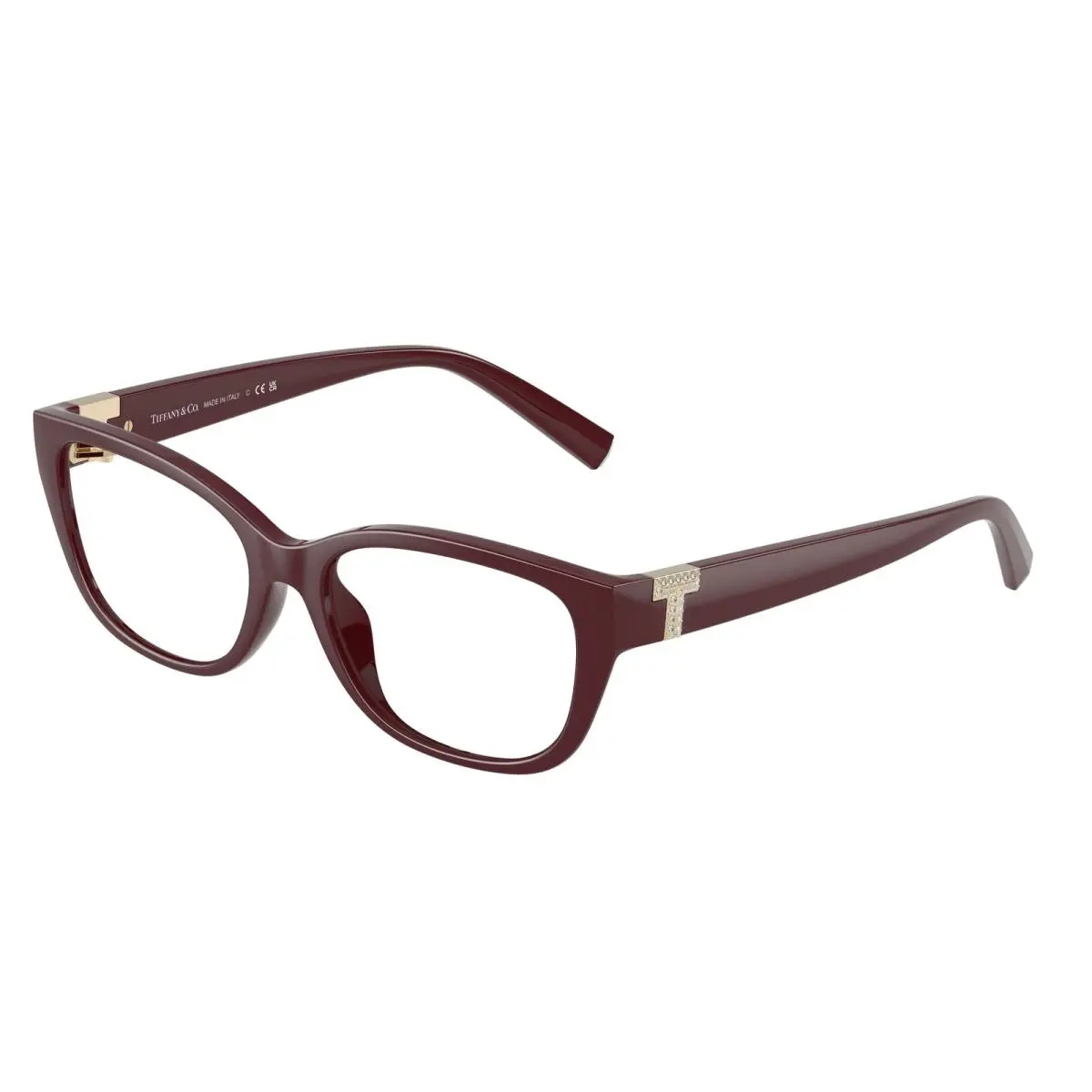 Tiffany TF 2254 BU Burgundy Demo Lens 8389 Size 52 Eyeglasses by Tiffany & Co.