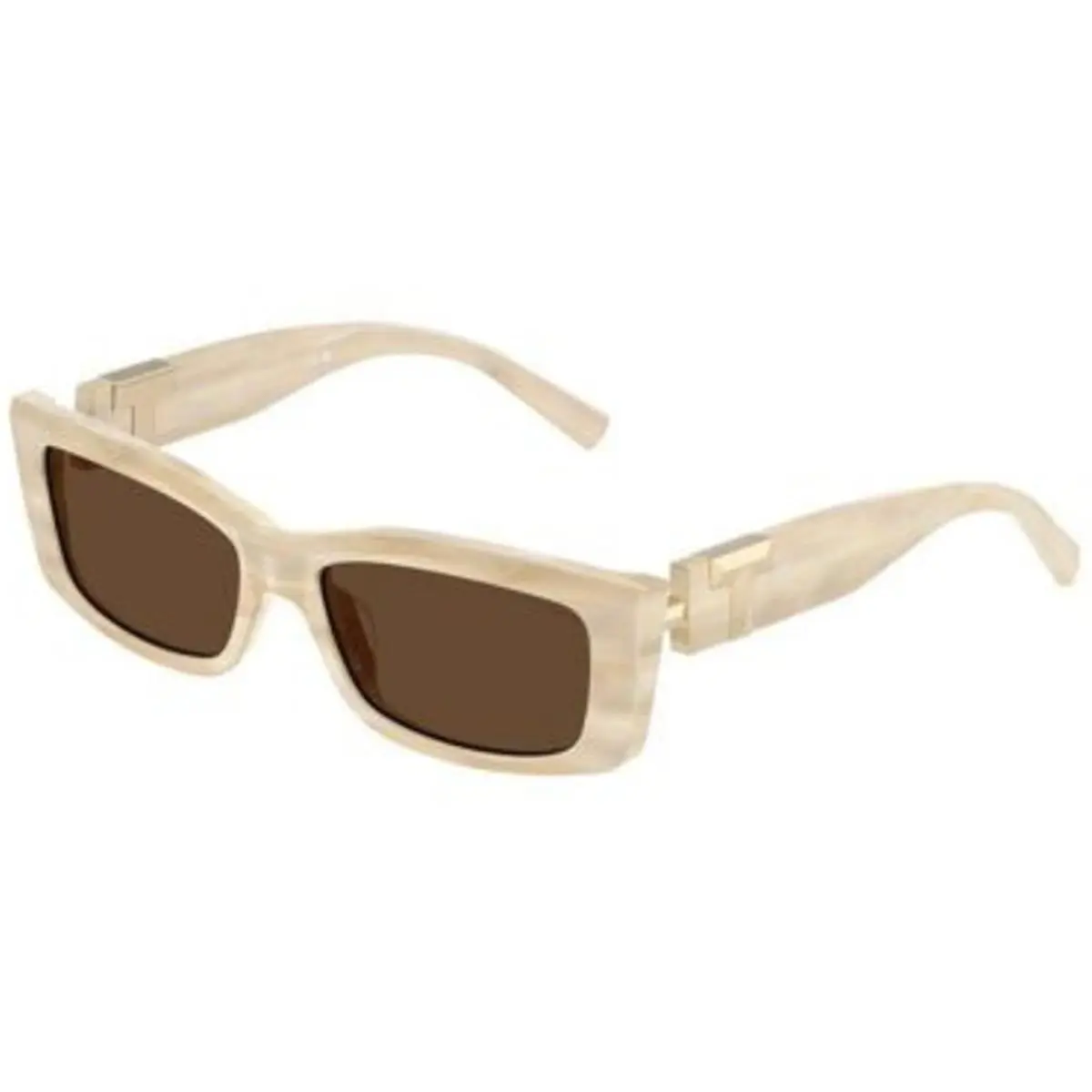 Tiffany TF 4240 U Striped Ivory / Light Brown 84313G Size 54 Sunglasses by Tiffany & Co.