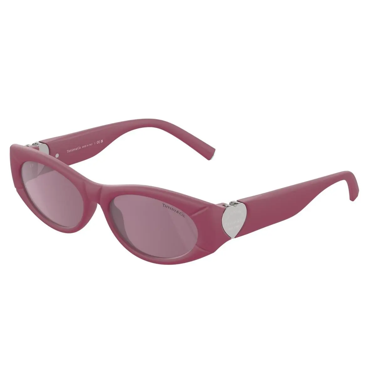 Tiffany TF 4222 U Fucsia Rubbberized Violet Inte 8416AK Size 55 Sunglasses by Tiffany & Co.
