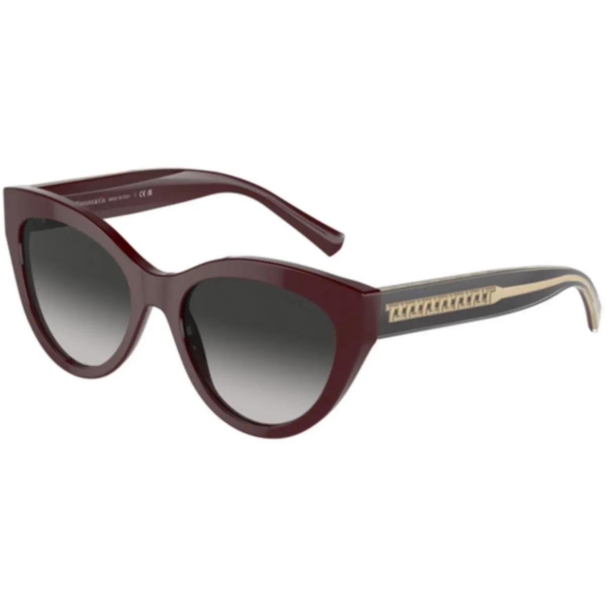 Tiffany TF 4220 Burgundy Grey Gradient 83893C Size 54 Sunglasses by Tiffany & Co.