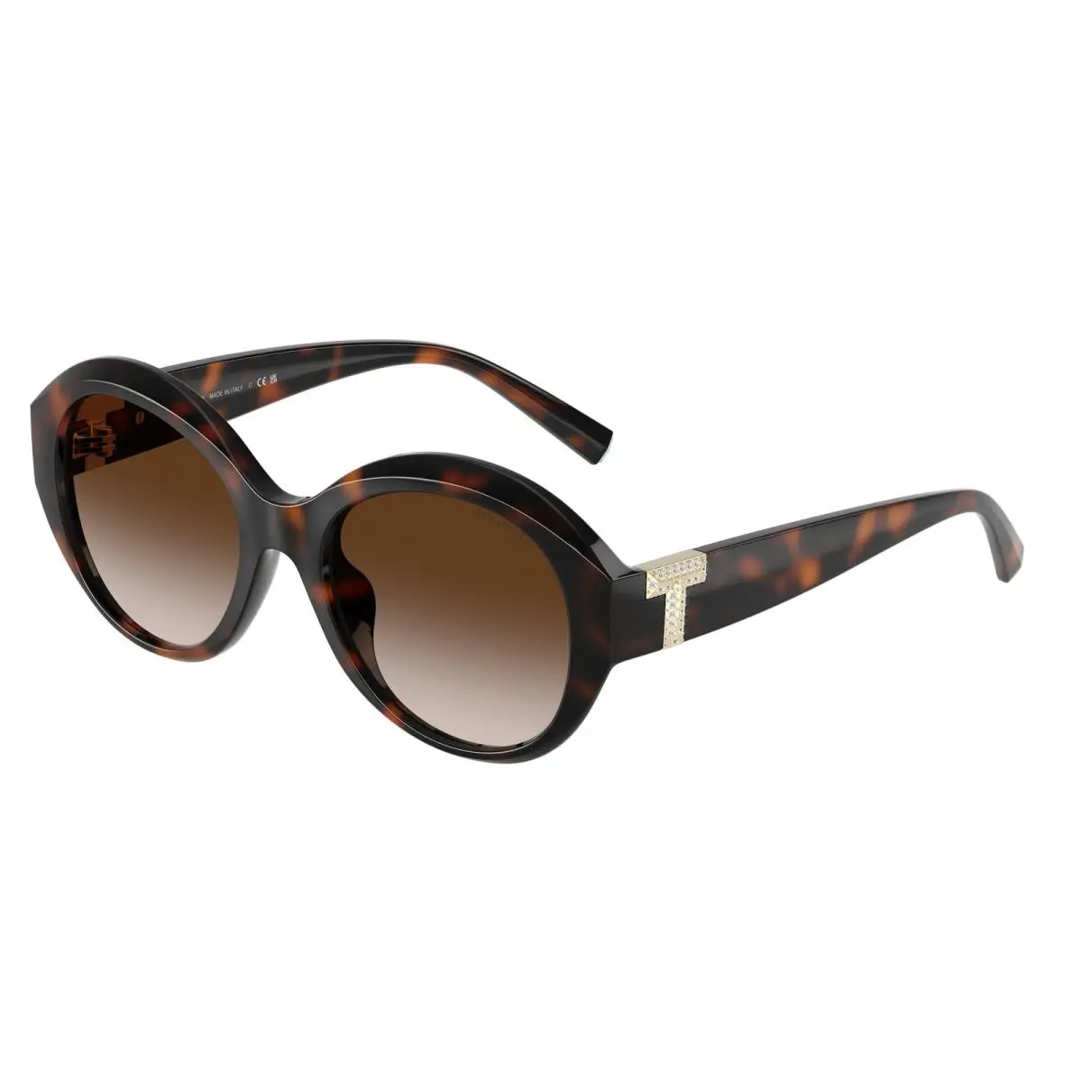 Tiffany TF 4227 BU Havana / Brown Gradient 80153B Size 53 Sunglasses by Tiffany & Co.