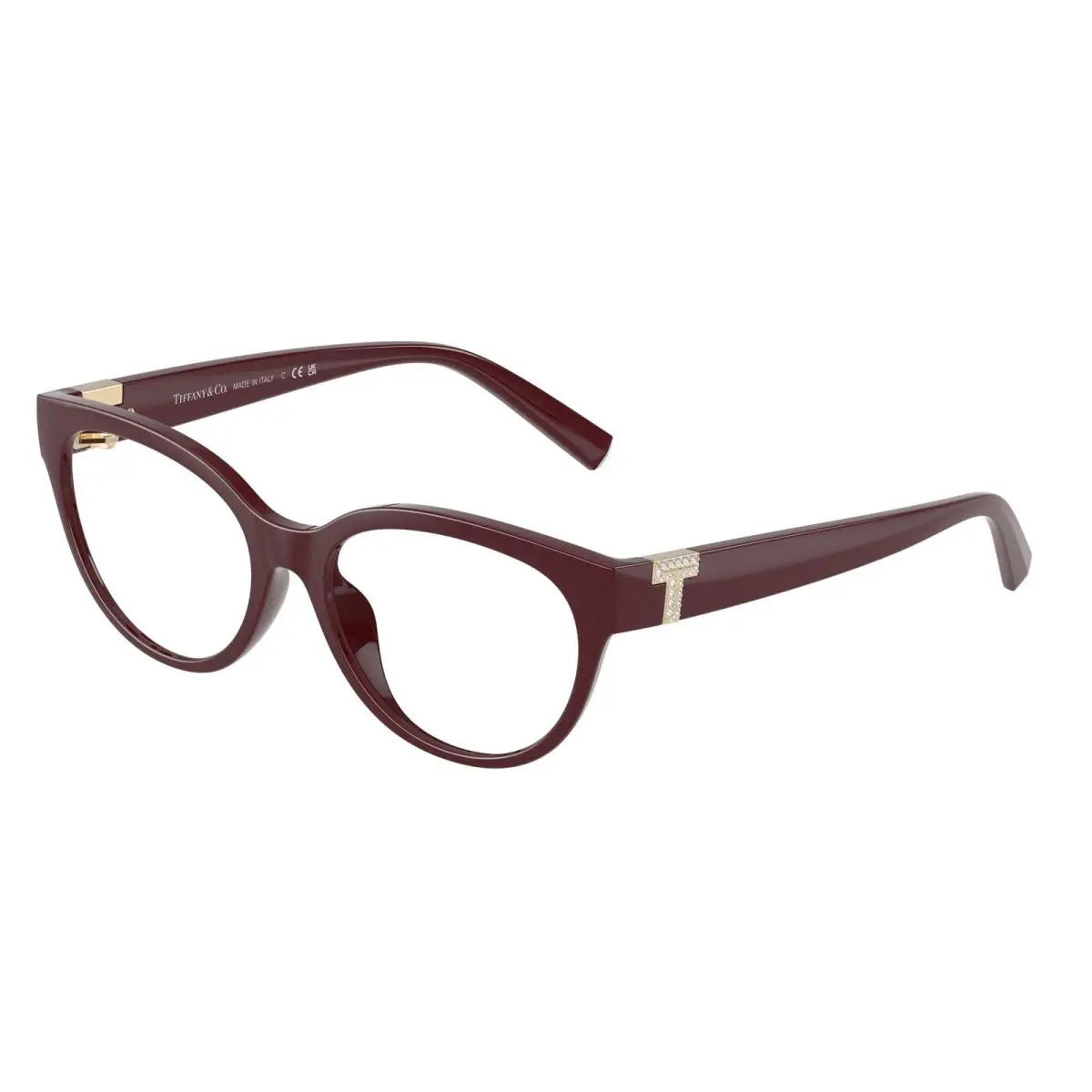Tiffany TF 2258 BU Burgundy Demo Lens 8389 Size 52 Eyeglasses by Tiffany & Co.