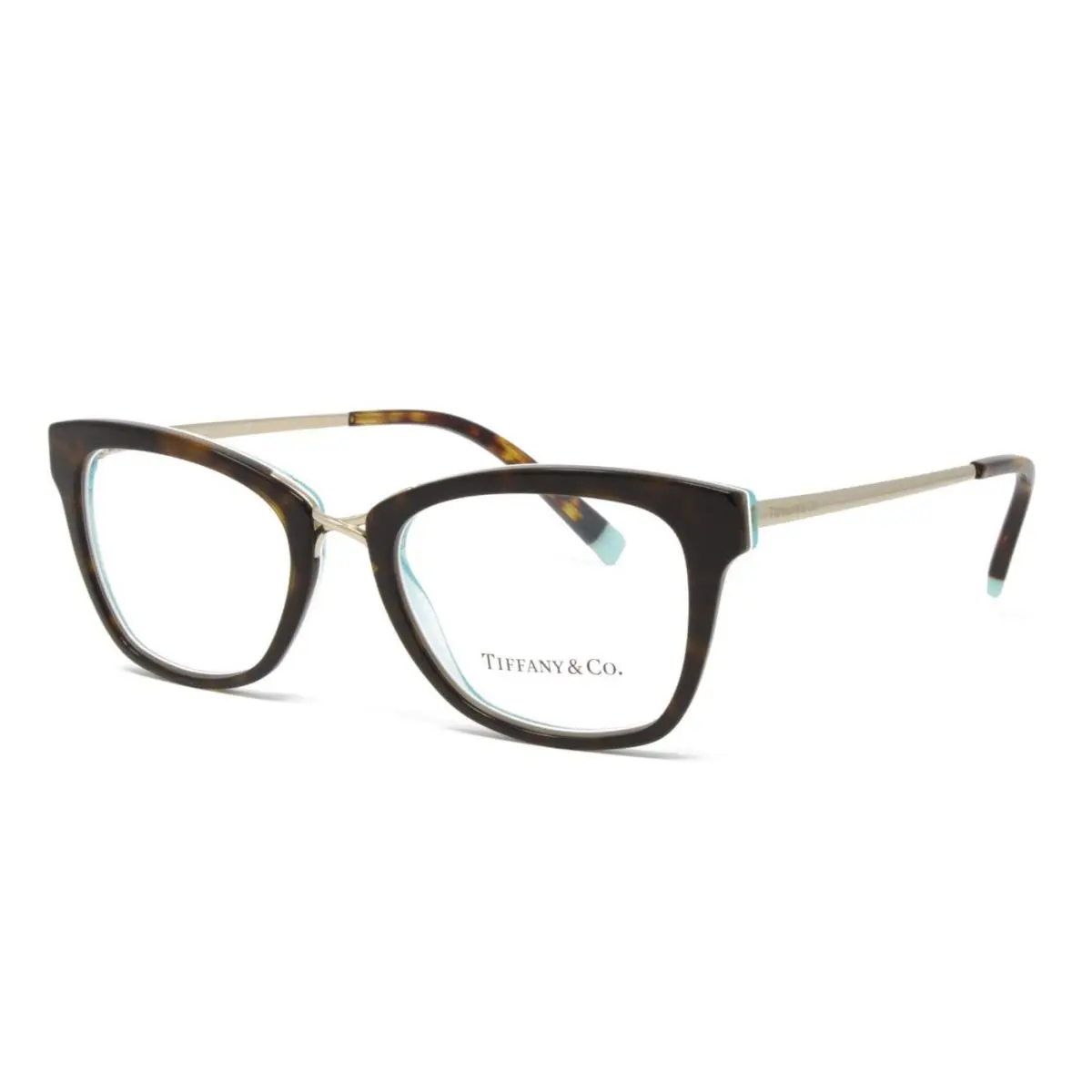 Tiffany Co. Eyeglasses Women`s Frame TF2186 8275 Havana/crystal Blue 50mm