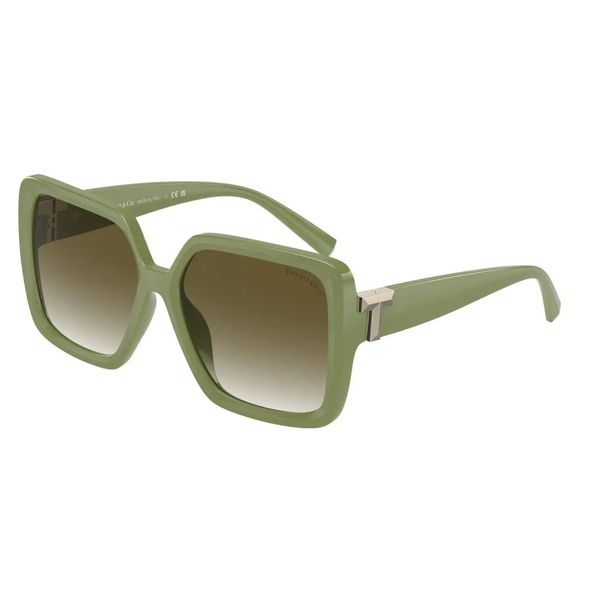Tiffany TF 4206 U Khaki Light Grey Gradient Gree 83687Z Size 58 Sunglasses by Tiffany & Co.