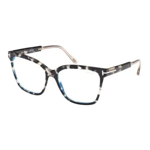 Eyeglasses TF5892-B 05 Coloured Black Clear Havana Gold 56-16 by Tom Ford