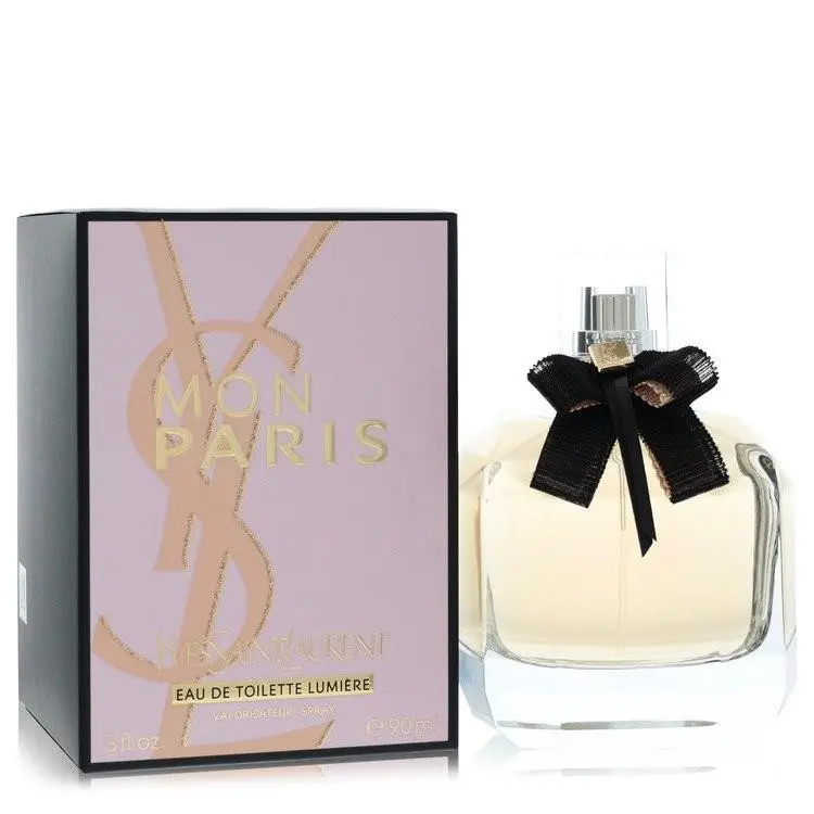 Yves Saint Laurent Mon Paris Lumiere Edt Spray 3 oz 90 ml For Women Datura Rose