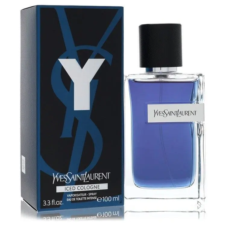 Y Iced Cologne Intense Edt Spray 3.4 oz 100 ml For Men Aromatic Fougere Cologne by Yves Saint Laurent