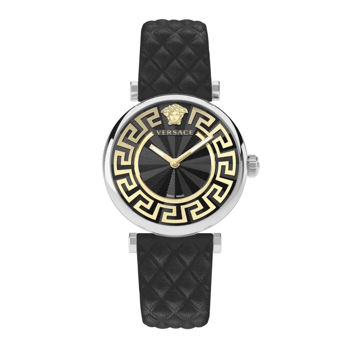 Versace Womens Stainless Steel 35mm Strap Fashion Watch