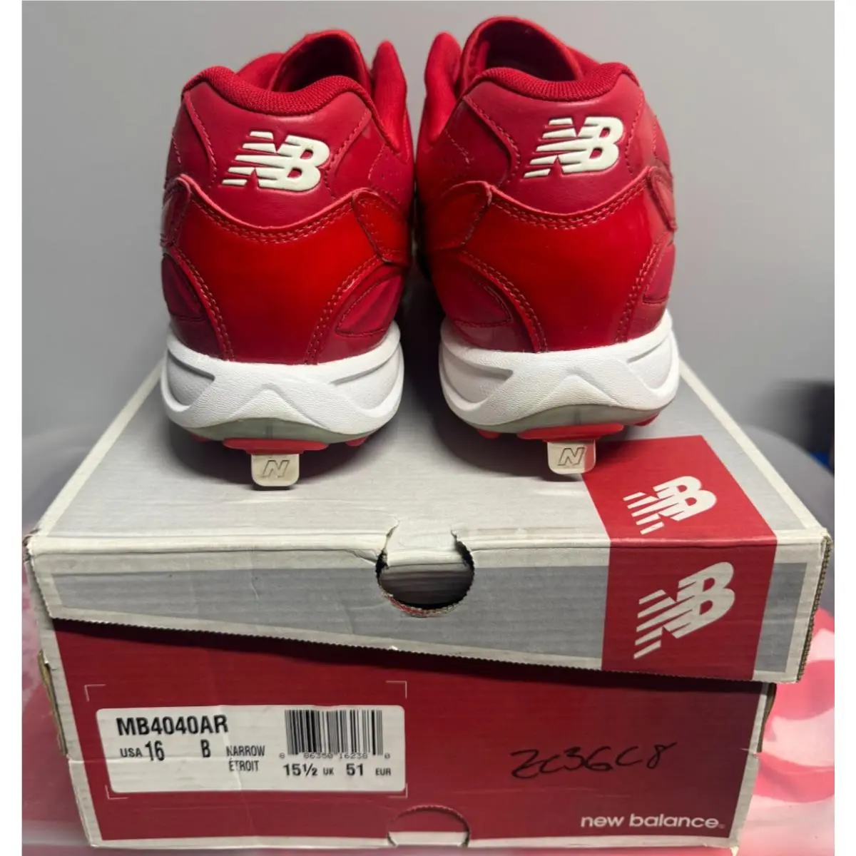 New Balance shoes - MB4040AR - MB4040AR - Red & White (UPC: 886350162380) 3