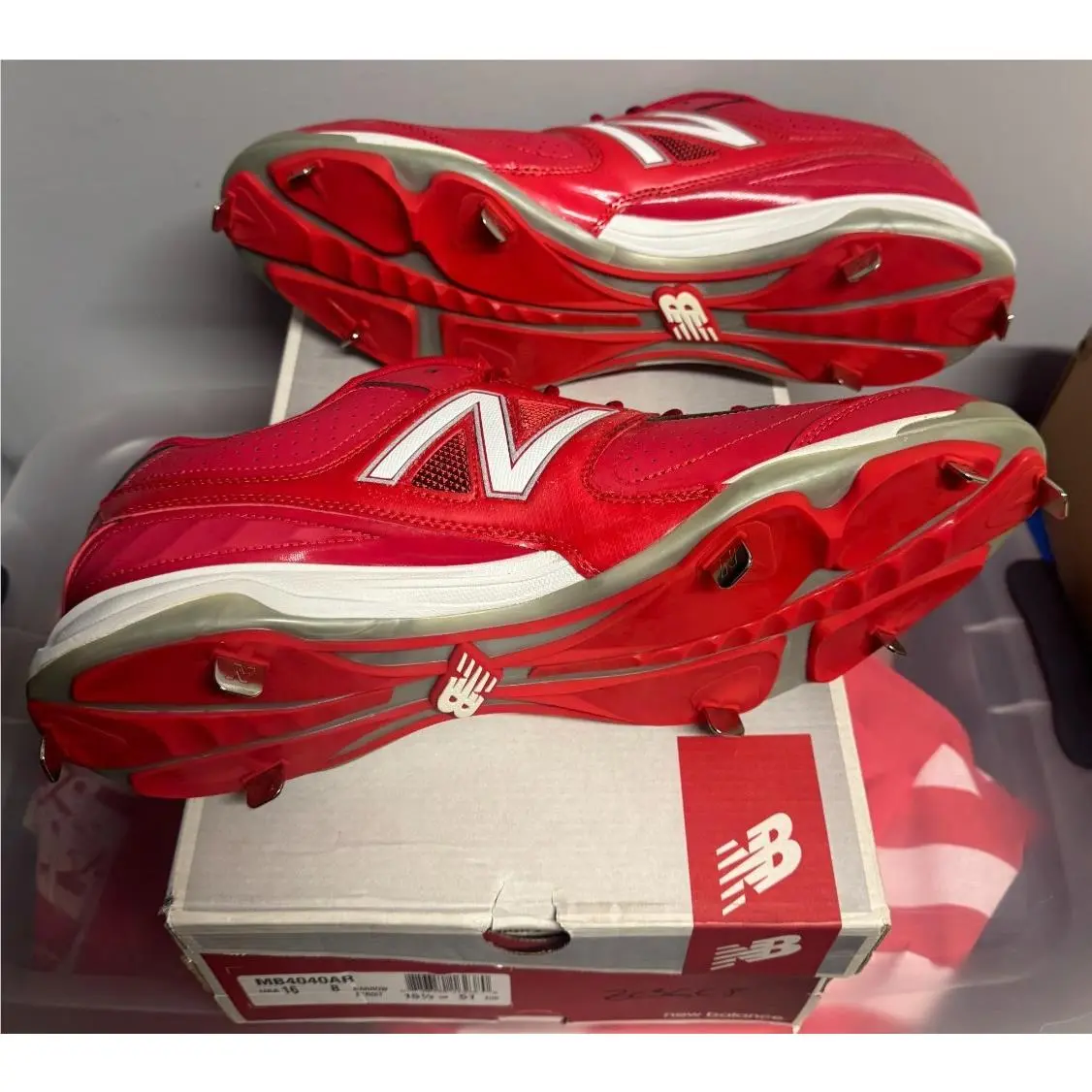 New Balance shoes - MB4040AR - MB4040AR - Red & White (UPC: 886350162380) 4