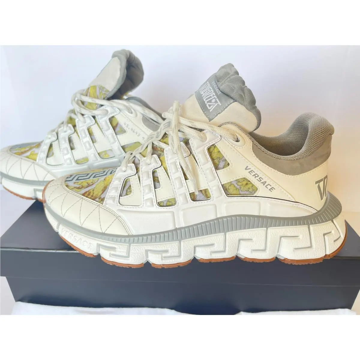 Versace shoes - VERSACE Trigreca Colorblock - Trigreca Colorblock - White Multi 3