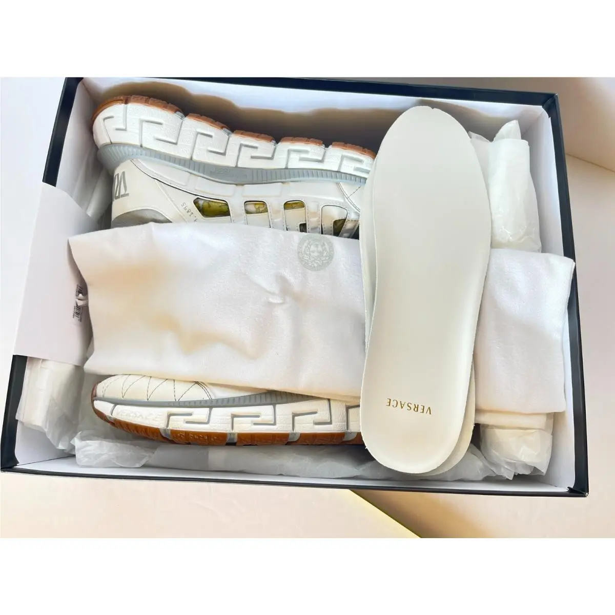 Versace shoes - VERSACE Trigreca Colorblock - Trigreca Colorblock - White Multi 7