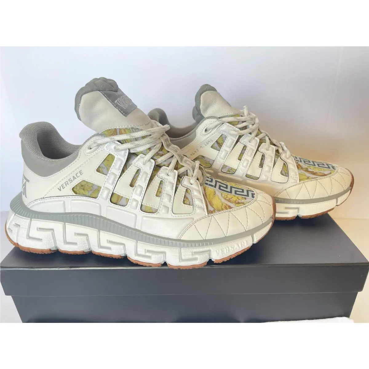 Versace shoes - VERSACE Trigreca Colorblock - Trigreca Colorblock - White Multi 4