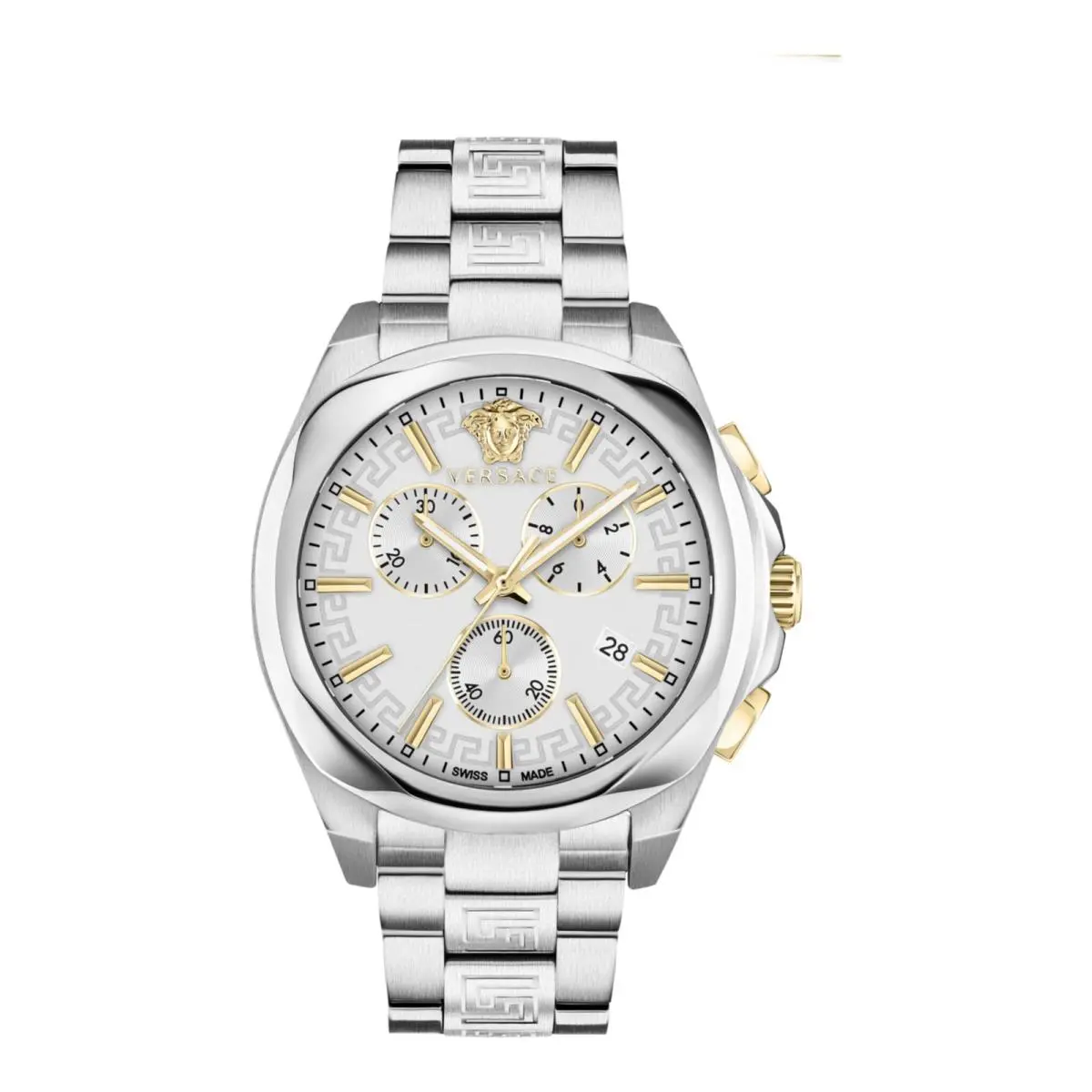 Versace Womens Stainless Steel 40mm Bracelet Fashion Watch