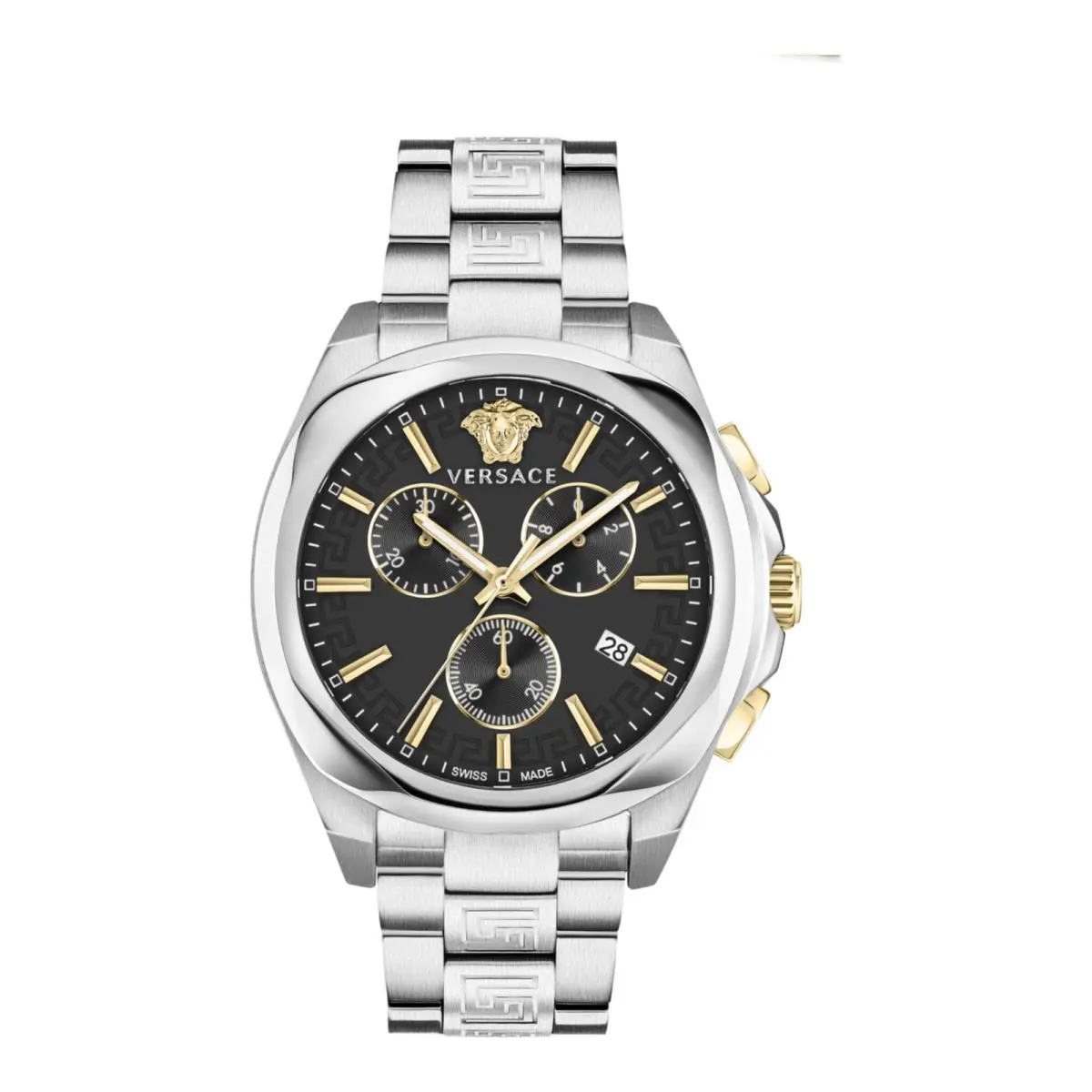 Versace Womens Stainless Steel 40mm Bracelet Fashion Watch