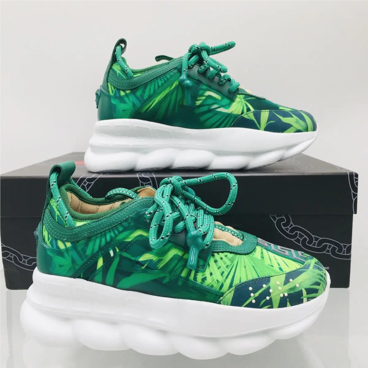 Versace shoes - Versace Chain Reaction - Chain Reaction - DSR705G - Green (UPC: 8054716387575) 6