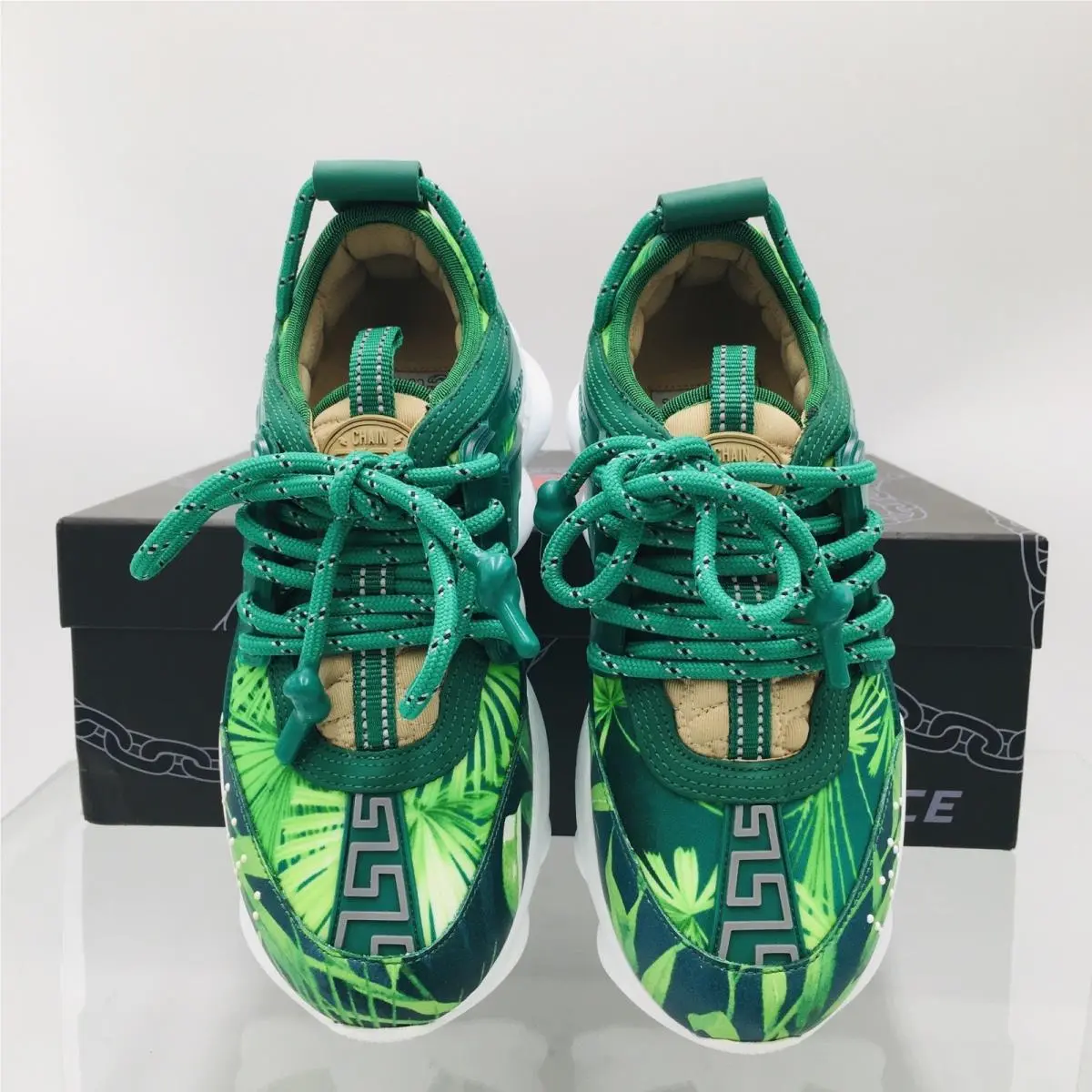 Versace shoes - Versace Chain Reaction - Chain Reaction - DSR705G - Green (UPC: 8054716387575) 7