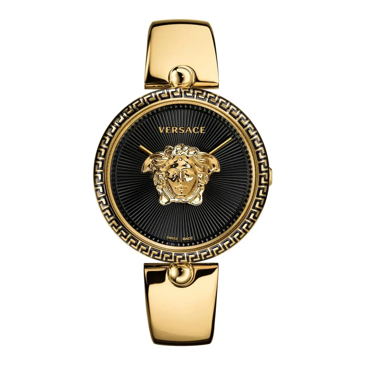 Versace Womens IP Yellow Gold 39mm Bracelet Fashion Watch