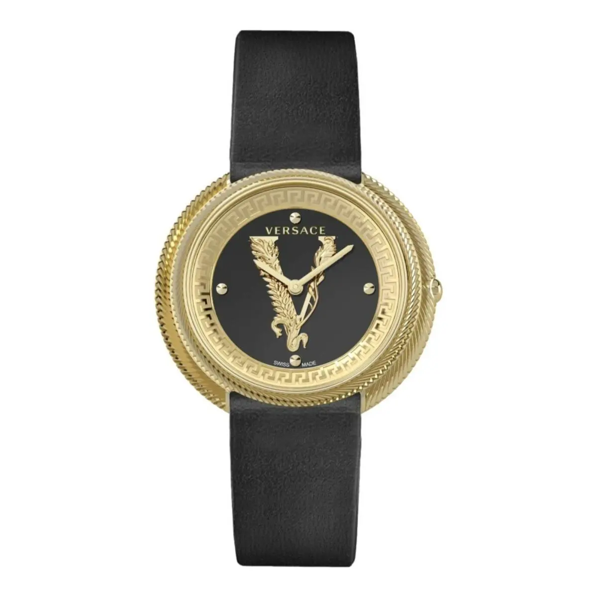 Versace Womens Gold 38mm Strap Fashion Watch