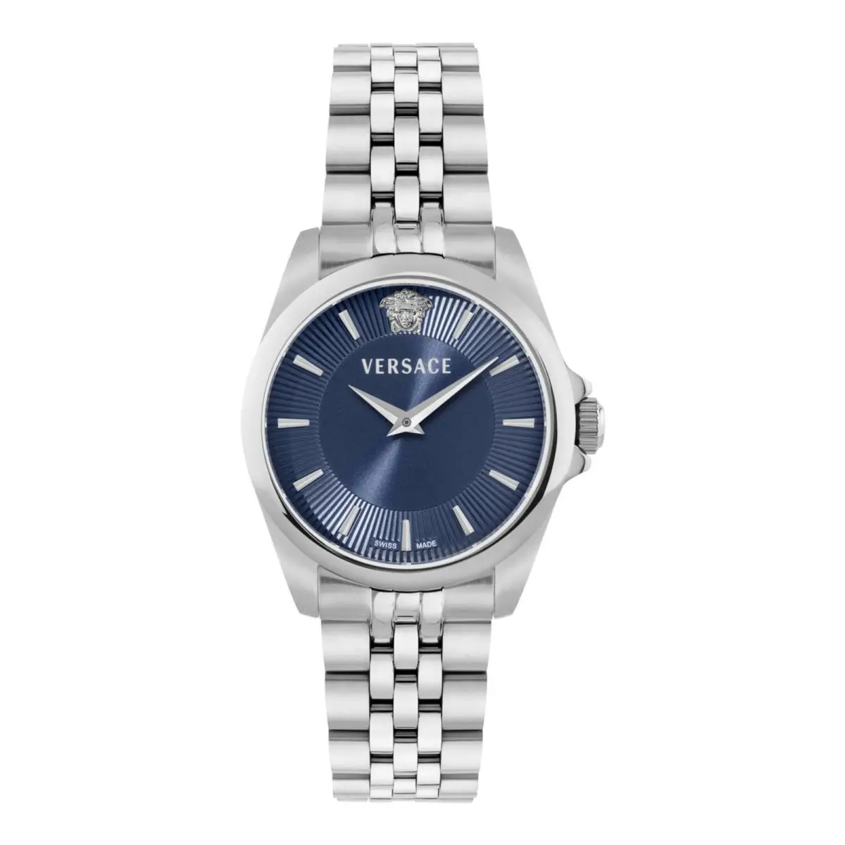 Versace Womens Stainless Steel 34mm Bracelet Fashion Watch