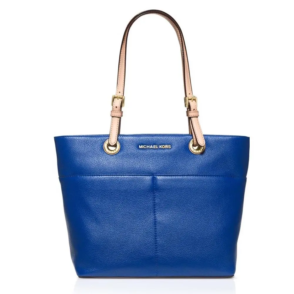 Tote Soft Eletric Blue Pocket Size MD Handbag General Leather by Michael Kors