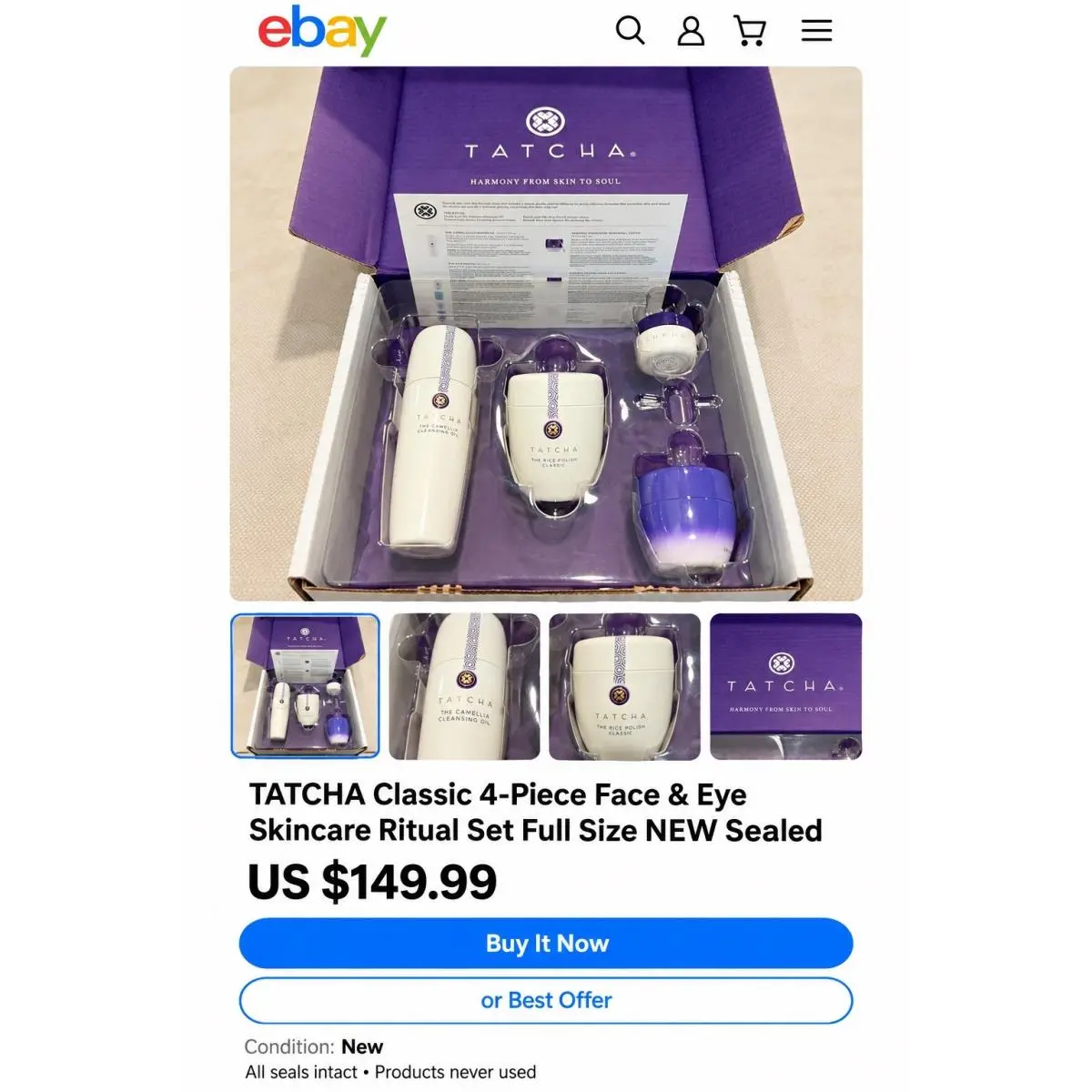 The Classic 4-Step Renewal Ritual by Tatcha